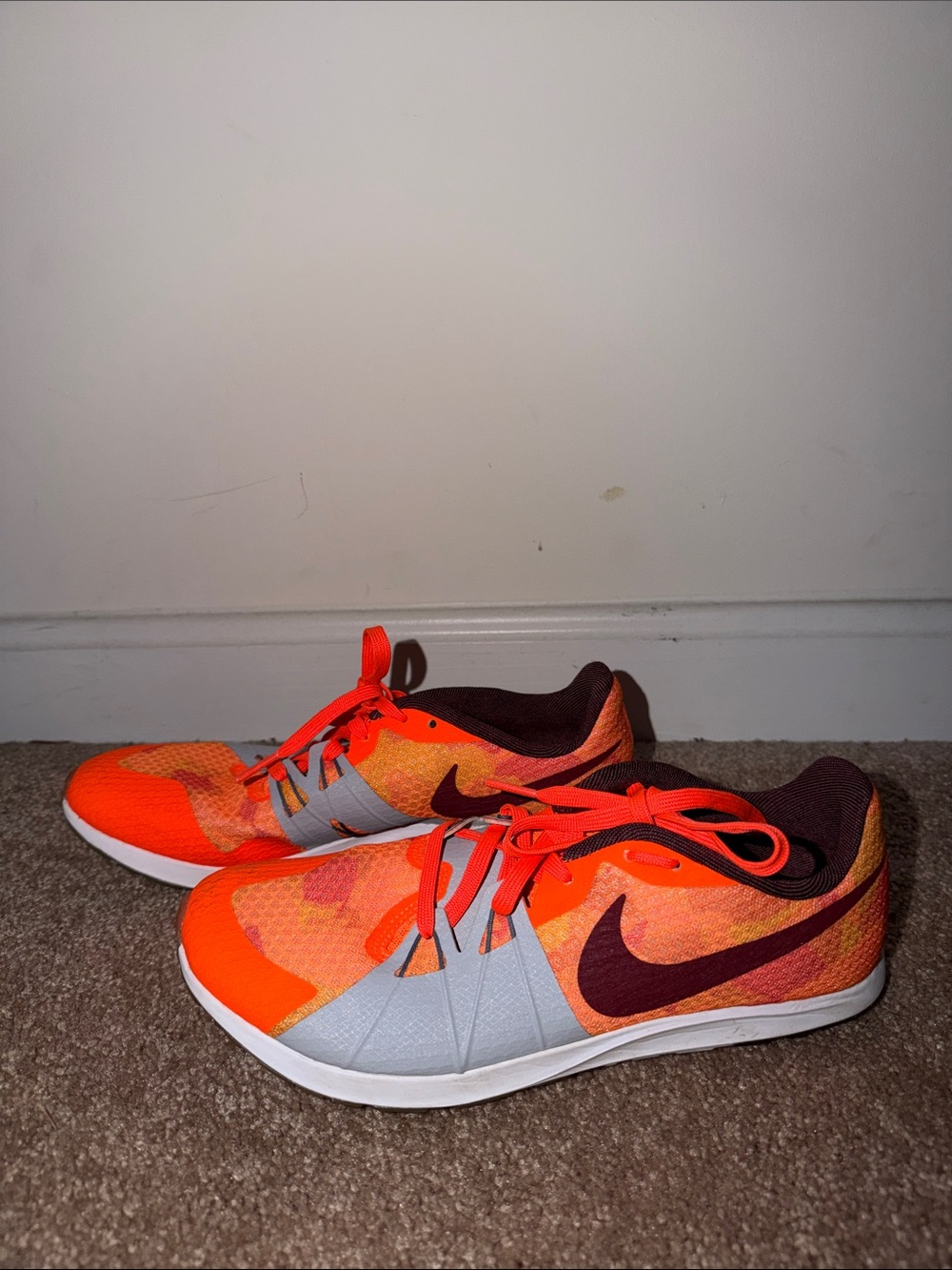 Nike Orange & Maroon Mesh Trainer